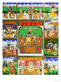Vishnu in the Centre of His Ten Avatars, Jaipur, Rajasthan