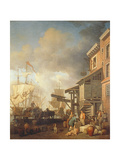 A Thames Wharf, circa 1750s