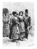 Buy Scene from "Carmen" by Prosper Merimee Illustrated by Eugene Decisy at AllPosters.com
