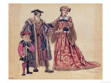 Buy Rosalind and the Old Duke, Costume Design for "As You Like It" at AllPosters.com