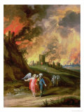 Lot and His Daughters Leaving Sodom