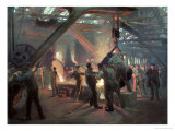 Buy Biermeister and Wain Steel Forge, 1885 at AllPosters.com