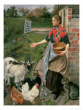 Buy Feeding the Chickens at AllPosters.com