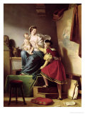 Buy Raphael Adjusting His Model's Pose for His Painting of the Virgin and Child at AllPosters.com