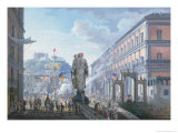 Buy The Palazzo Reale, at the Moment When the Tree of Liberty was Cut Down, 1799 at AllPosters.com