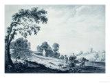 Buy Italian Landscape with Peasants and Animals on a Road at AllPosters.com