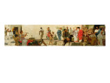 Buy A Roman Street Scene with Musicians and a Performing Monkey at AllPosters.com