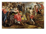 Buy Rebecca Bidding Farewell to Her Family, circa 1562 at AllPosters.com
