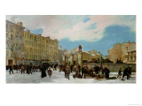 Buy Siege of Paris. a Yard for Firewood, Boulevard de Montparnasse, January 1871 at AllPosters.com