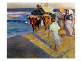 Towing in the Boat, Valencia Beach, 1916