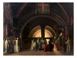 The Inauguration of Jacques de Molay into the Order of Knights Templar in 1295
