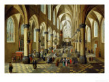 Buy Figures Gathered in a Church Interior at AllPosters.com
