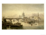 Buy St. Paul's Cathedral and London Bridge from the Surrey Side, 1864 at AllPosters.com