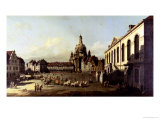 Buy The Neuer Marktplatz in Dresden, 1747 at AllPosters.com