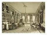 Library as Sitting Room, Cassiobury Park, 1815, London, 1837