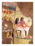 The Painter Maie and His Wife Seated, from Their Tomb, Reconstructed in the Museum, New Kingdom