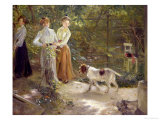 View of the Artist's Garden with His Daughters, 1903