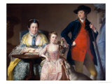 Buy James and Mary Shuttleworth with One of Their Daughters, 1764 at AllPosters.com