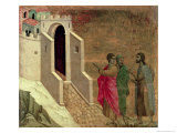 Maesta: Christ Appearing on the Road to Emmaus, 1308-11