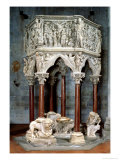 Hexagonal Pulpit with Dramatic Reliefs, circa 1297