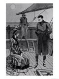 Buy The Meeting Between Orso and Miss Nevil on Deck, Illustration from "Colomba" by Prosper Merimee at AllPosters.com