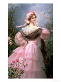 Buy Elegant Woman in a Rose Garden at AllPosters.com