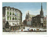 Stock-Im-Eisen-Platz, with St. Stephan's Cathedral in the Background, Engraved by the Artist, 1779