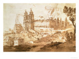 Buy View of the Church of S. Trinita Dei Monti, Rome, circa 1632 at AllPosters.com