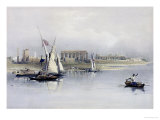 Buy General View of the Ruins of Luxor from the Nile, from "Egypt and Nubia", Vol.1 at AllPosters.com