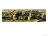 Adoration of the Magi Altarpiece; Central Predella Panel Depicting the Flight into Egypt, 1423 Giclee Print
