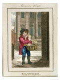 Buy Matches, Mansion House, from "Cries of London", Pub. by Richard Phillips 1804 at AllPosters.com