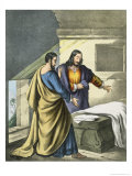 Buy Peter and John at the Sepulchre, from a Bible Printed by Edward Gover, 1870s at AllPosters.com