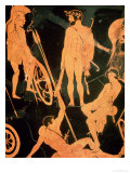 Buy Herakles and Greek Heroes, Detail from an Attic Red-Figure Calyx-Krater, circa 490 BC at AllPosters.com