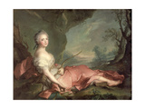 Buy Portrait of Maria Adelaide of France, Daughter of Louis XV Dressed as Diana, 1745 at AllPosters.com