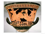 Attic Red-Figure Calyx-Krater Depicting Herakles Wrestling with Antaeus, from Cervetri