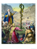 Buy The Brazen Serpent, from a Bible Printed by Edward Gover, 1870s at AllPosters.com