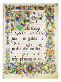 Page of Choral Music with Historiated Initial "O" Depicting the Calling of St. Peter and St. Andrew