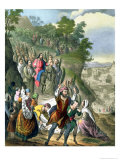 Buy Christ's Triumphal Entry into Jerusalem, from a Bible Printed by Edward Gover, 1870s at AllPosters.com