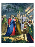 Buy Judas Betrays His Master, from a Bible Printed by Edward Gover, 1870s at AllPosters.com