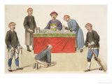 Buy A Culprit Before a Magistrate, Plate 1 from "The Punishments of China", 1804 at AllPosters.com