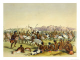 Buy Zulu Hunting Dance Near the Engooi Mountains, Plate 14 from "The Kafirs Illustrated", 1849 at AllPosters.com