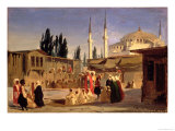 The Slave's Bazaar, Constantinople Giclee Print