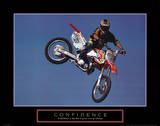 Confidence Motorbiker in Air Motivational