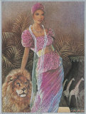 Buy Woman with Lion at AllPosters.com