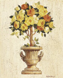 Buy Yellow and Orange Rose Topiary at AllPosters.com