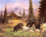 Buy Bears on Log at AllPosters.com