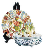 Oriental Plate with Bulbs