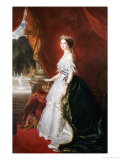 Buy A Full Length Portrait of Empress Eugenie (1826-1920) at AllPosters.com
