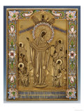 Buy A Shaded Enamel Silver-Gilt Icon of the Mother of God at AllPosters.com