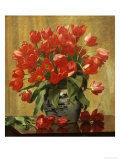Buy Tulips in a Porcelain Vase at AllPosters.com
